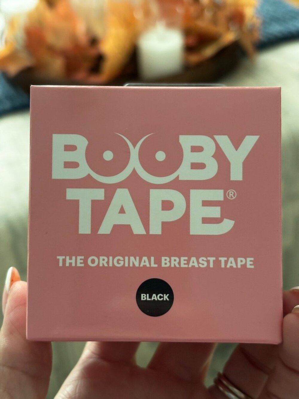 NIB Booby Tape Original Breast Lift Body Tape Black Strapless Support